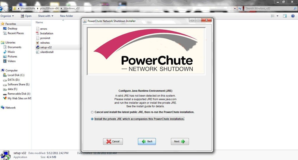 Cài đặt PowerChute Network Shutdown