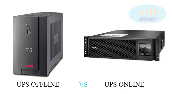 Sự khác nhau giữa bộ lưu điện UPS offline và UPS online