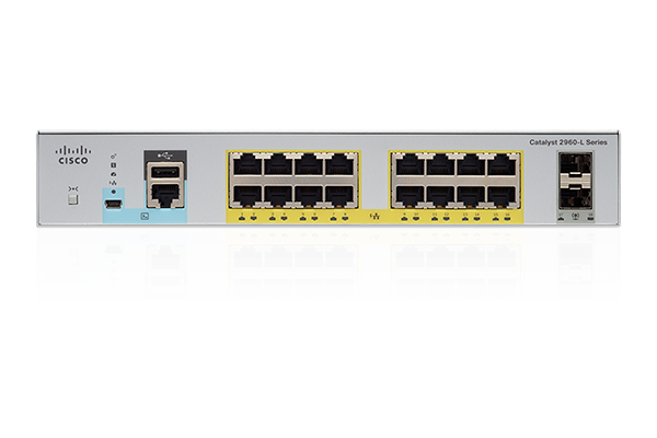 Thiết bị chuyển mạch - Switch Cisco WS-C2960L-16PS-LL 16ports PoE 120W
