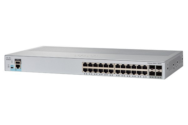 Switch Cisco WS-C2960L-24TQ-LL Catalyst 2960L 24 port GigE. 4 x 10G SFP+. LAN Lite