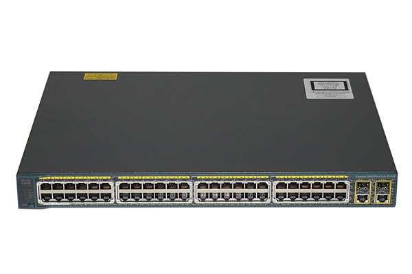 WS-C2960+48PST-S Cisco Catalyst Switch 2960-48PST 48 x 10/100 PoE Ports - 2 x 1000BT - 2 x SFP - LAN Base