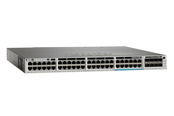 Switch Cisco WS-C3850-12X48U-S 48 1G with 12 100Mbps/1/2.5/5/10 UPoE