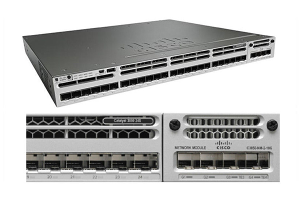  Switch Cisco WS-C3850-24S-S Catalyst 3850 24 Port GE SFP IP Base