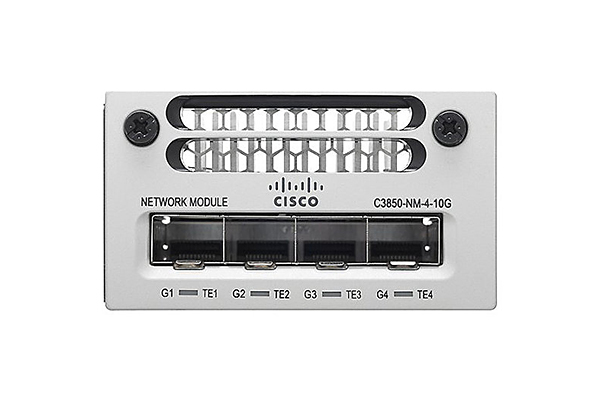 4 x Gigabit Ethernet/4 x 10 Gigabit Ethernet network module spare C3850-NM-4-10G