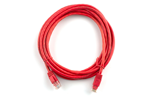 AMP Category 5e UTP Patch Cable 3.0M Red Color 1-1859241-0