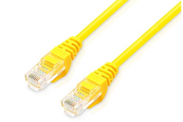 AMP Category 5e UTP Patch Cable 3.0M Yellow Color 1-1859243-0