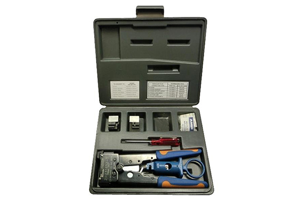 COMMSCOPE/AMP Pro-Installer Plug Hand Tool Kit, w/4- & 6-Position and 8-Position Line Die Set 1-231666-0