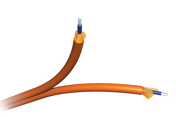 AMP Fiber Optic Cable, Interconnect, 2-Fiber (Zipcord), MM-OM2 50/125µm, OFNR 1-1859425-2