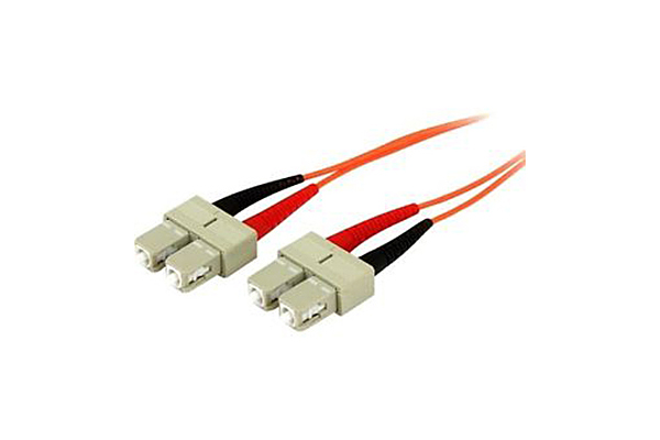 AMP Fiber Optic Cable Assembly, Duplex SC, OM2, 3m 2105050-3