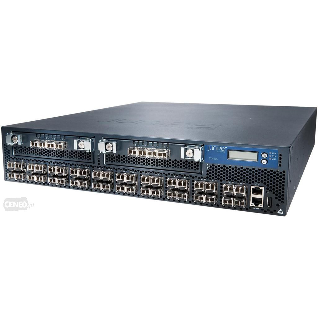 Switch Juniper 40-port 1/10G SFP+ 1200W DC EX4500-40F-VC1-DC