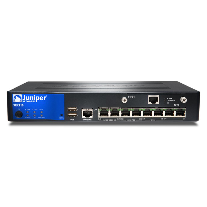 Juniper Networks 8-Ports 1000Base-T 1U Router SRX210HE2