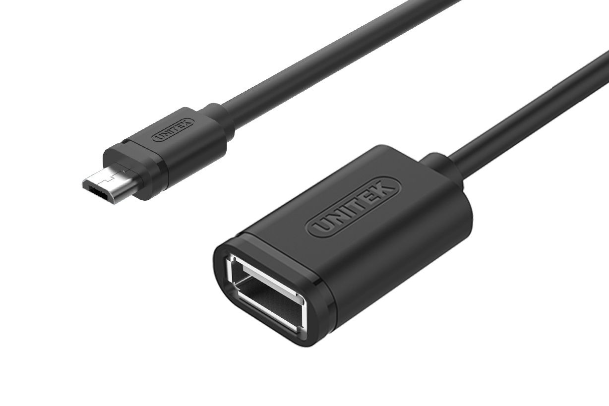 USB2.0 Mini-B (M) to USB-A (F) OTG Cable Y-C439GBK
