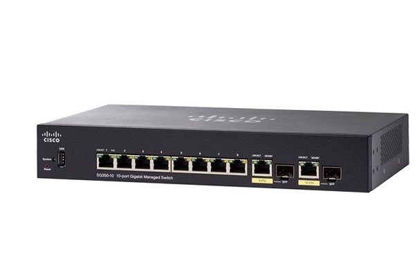 Cisco 8-ports Gigabit Managed Switch - SG350-10-K9 