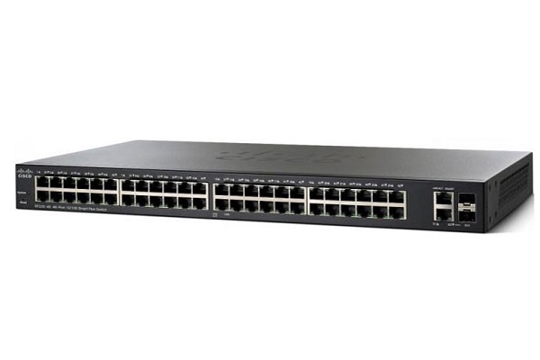 Cisco 48-port Gigabit + 2-port combo mini-GBIT Smart Switch - SG220-50-K9